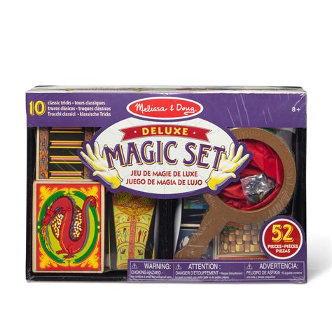Melissa And Doug Deluxe Solid Wood Magic Set With 10 Classic Tricks