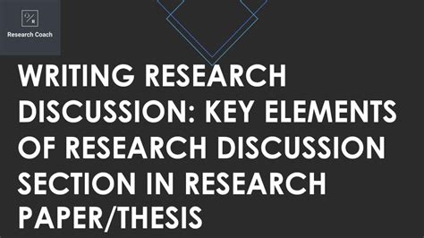 The results section is just a presentation of the data. Writing Research Discussion: Key Elements of Research ...