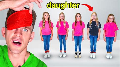 step dad tries to find daughter blindfolded emotional youtube