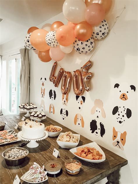 Puppy Pawty Puppy Birthday Parties Dog Party Decorations Puppy Birthday