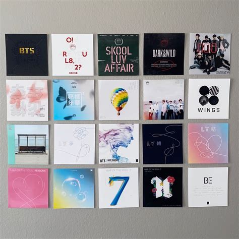 Bts discography album covers solos | Etsy