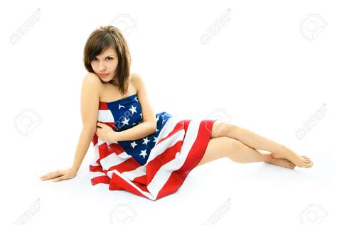 Sexy American Flag Nude