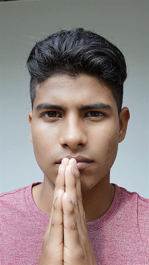 Young Male Praying Stock Photo Image Of Belief Teen 105096396