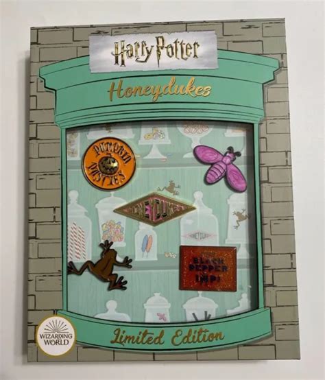 New Harry Potter Honeydukes 5 Piece Pin Collector Set 2019 Nycc Le 1000