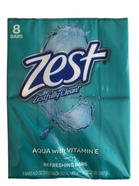 Zest Aqua Refreshing Bar Soap 4 Oz 8 Count For Sale Online Ebay