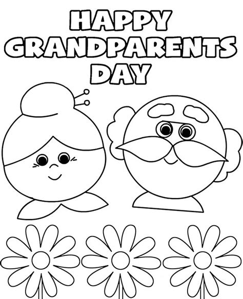Happy Grandparents Day Coloring Page (FREE DOWNLOAD)