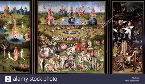 The Garden Of Earthly Delights Complete Triptych By Hieronymus Bosch