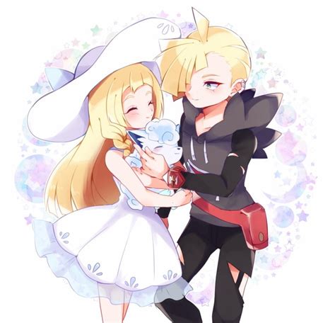 Lillie Gladion And Alolan Vulpix Pokemon And 2 More Drawn By Mvls7