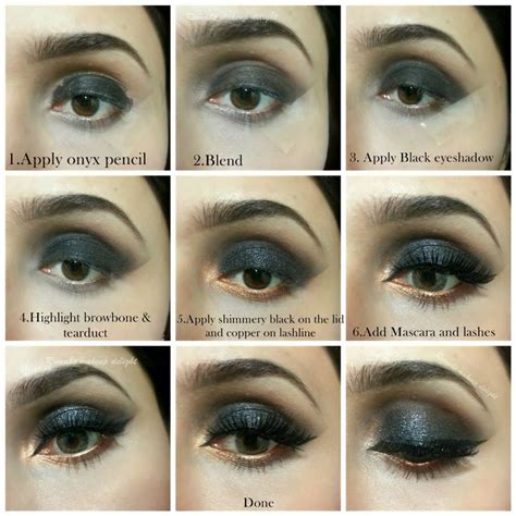 How to do eyeliner with round eyes. Black Smokey Eyes Makeup Tips Tutorial 2015 India Pakistan