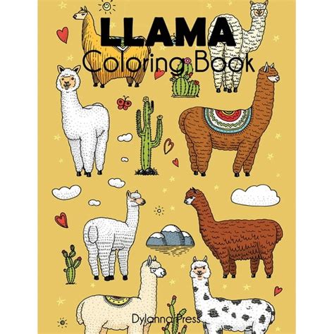 Llama Coloring Book (Paperback) - Walmart.com - Walmart.com
