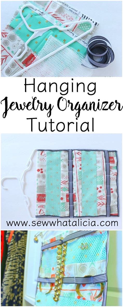 Hanging Jewelry Organizer Tutorial Hanging Jewelry Organizer Hanging