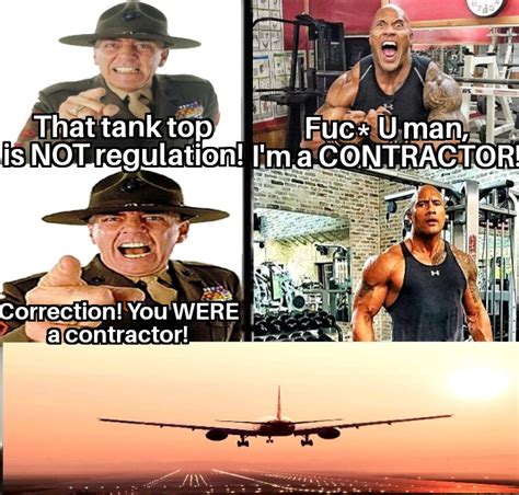 Military Regs Vs Contractor Rmemes