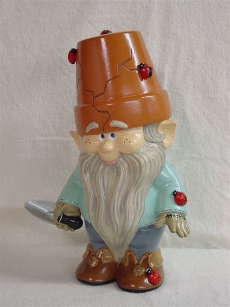 Crackpot Gnome With Ladybugs Ceramic Painting Ceramic Pottery Ceramics