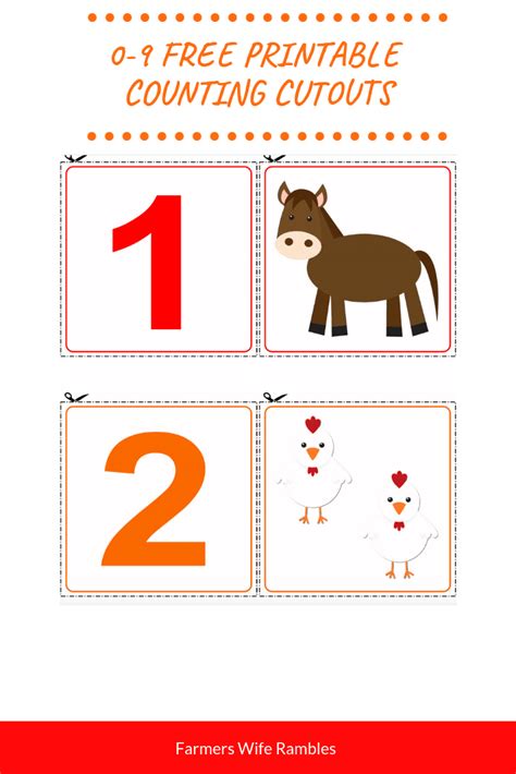 These Free Printable Counting Cutouts Are Great For Early Learning