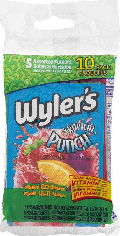 Wylers Drink Mix Assorted Flavors 10 Ct Wylers72392353002