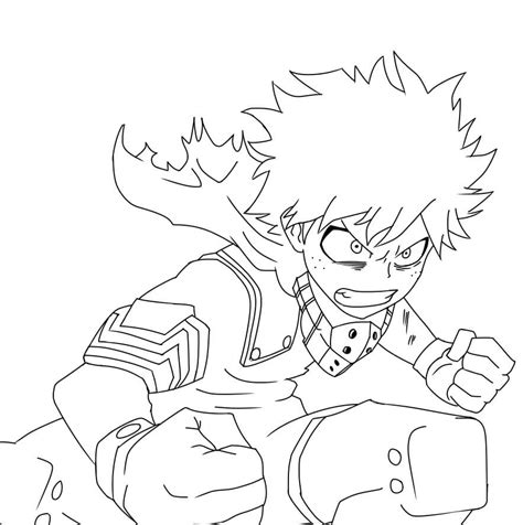 Free Printable Deku Pages Coloring Pages