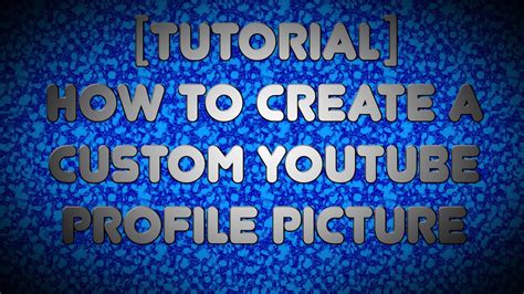 Adobe Photoshop Cs6 How To Make A Custom Youtube Profile Picture Youtube