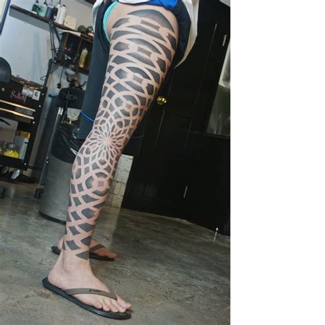 Tattoo Uploaded By Jentheripper • Leg Piece By Wa Wong Wawong Dotwork