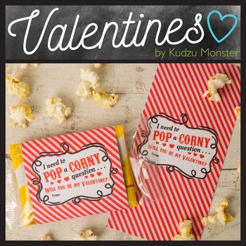 Popcorn Valentine By Kudzu Monster Teachers Pay Teachers