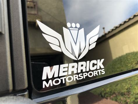 Merrick Motorsports Vinyl Cut Decals 3x4 Multiple Colors