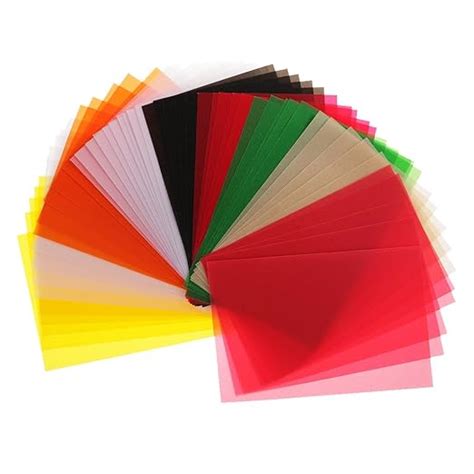 Fityle 50 Sheets Colored Translucent Vellum Papers For Diy Craft