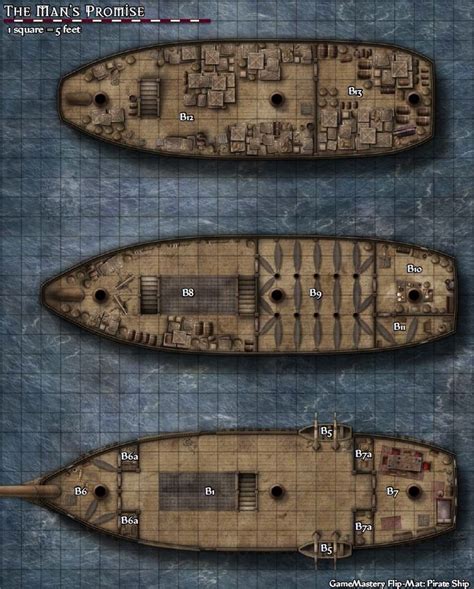 Cog Ship Layout Mapas Do Dungeon Rpg Mapa