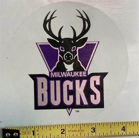 Vintage Nba Milwaukee Bucks Basketball Logo Sticker Decal Picclick
