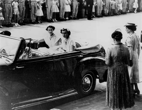 Queen Elizabeth Ii And Her Lady In Waiting Arrive At A Wom Flickr