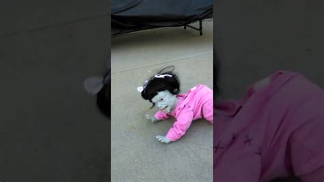 Scary Crawling Zombie Baby Halloween Animontronic Youtube