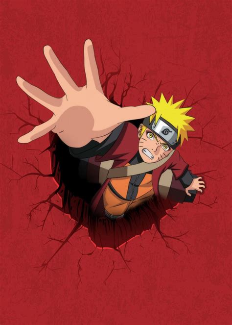 Naruto 3d Art Poster Print By Ihab Design Displate In 2020