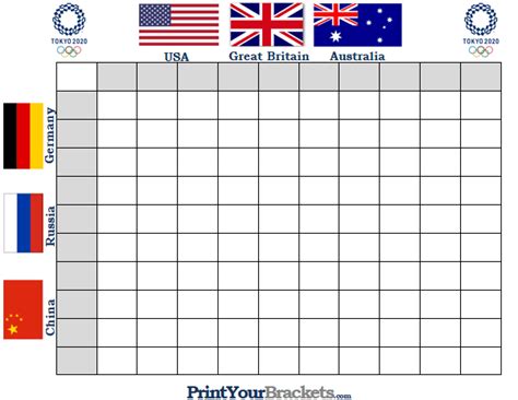 Maybe you would like to learn more about one of these? 2020 Summer Olympics 100 Square Grid Office Pool