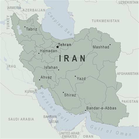 Map Iran 