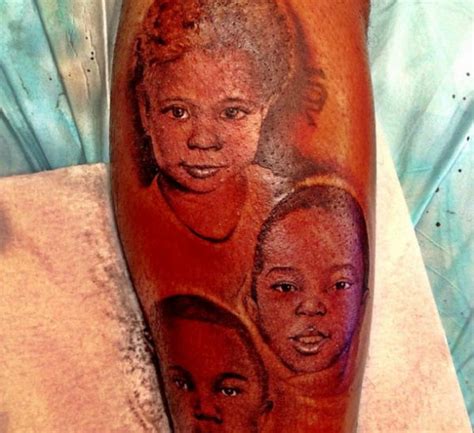 The Game Trayvon Martin Leg Tattoo