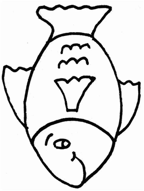Fish Template Cut Out Coloring Home