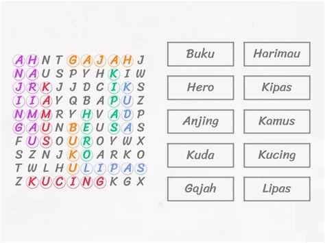 Cari Kata Wordsearch