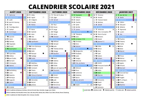 Calendrier Scolaire 2022 20 Excel Calendrier 2021