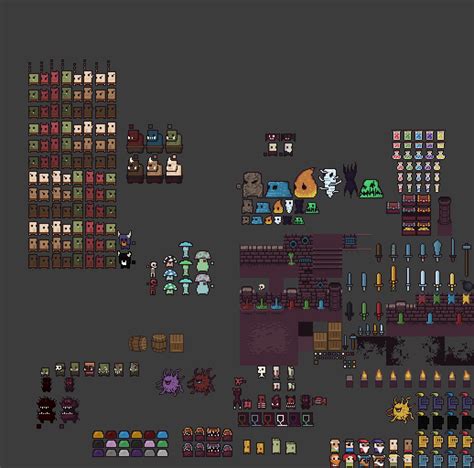 16x16 Dungeon Tileset By 0x72