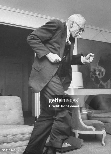 Pediatrician And Author Dr Benjamin M Spock Dancing In His Home