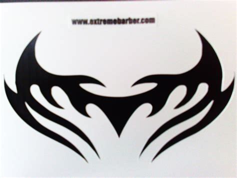 Simply draw out the design and then shave it. Extreme Barber Shop Hair Stencils to your Door!