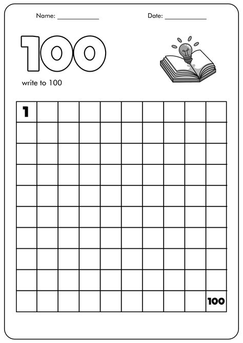 Kindergarten Worksheets Counting To 100