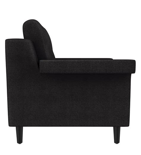Buy Flight Fabric 1 Seater Sofa In Dark Grey Colour By Godrej Interio