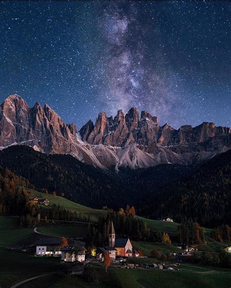 Milky Way Over Dolomites Italy Photography By Madebyvadim