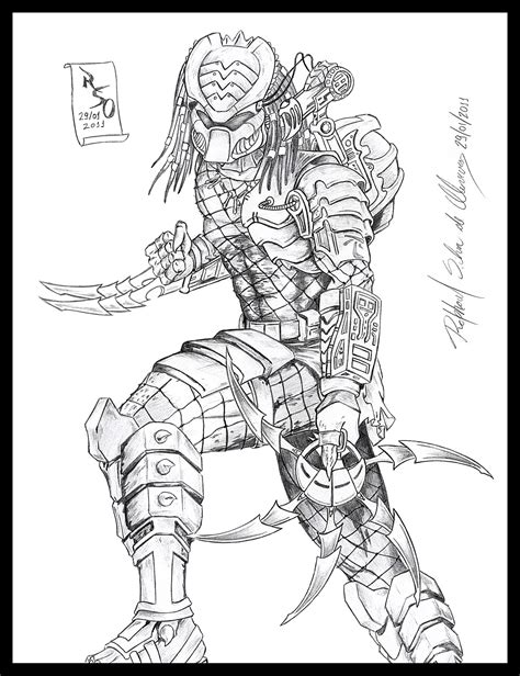 Blade Wolf Predator Mask Coloring Pages Sketch Coloring Page