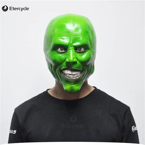 The Mask Jim Carrey Masks Halloween Adult Latex Mask Movie Cosplay Toy Props Party Fancy Dress