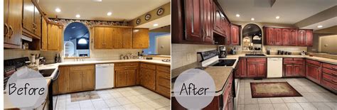 Renew cabinet refacing from before to after. Kitchen Cabinets Refacing Before and After and the Cost