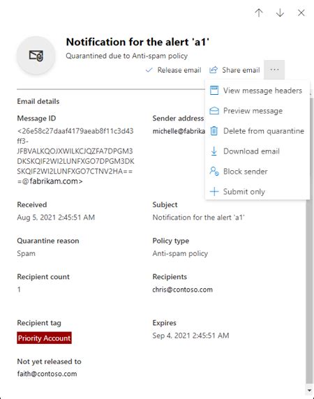 Manage Quarantined Messages And Files As An Admin Office 365