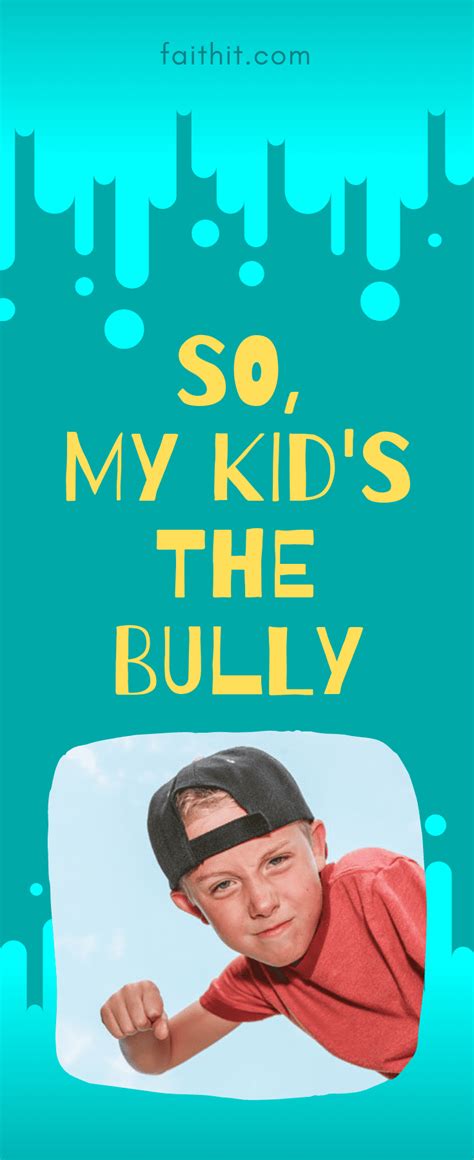 Your kids aren't too old for picture books, and neither are you. So, My Kid's the Bully | Bullying, Act for kids, Christian parenting