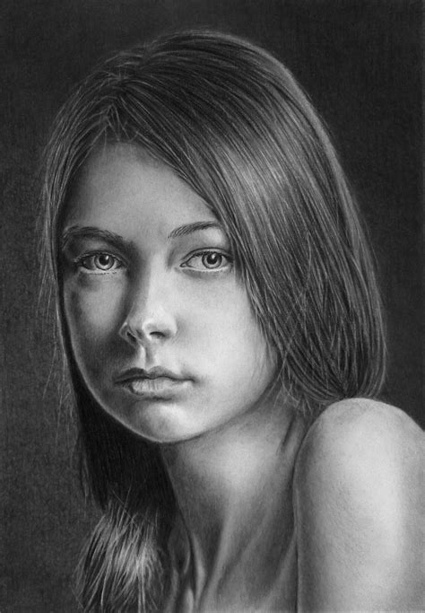 Pencil Portrait Of Julia By Latestarter63 On Deviantart