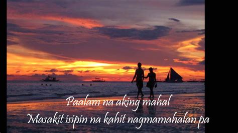 Na sana'y lagi kang masaya. Paalam Na by Jay R, HD w/ lyrics - YouTube