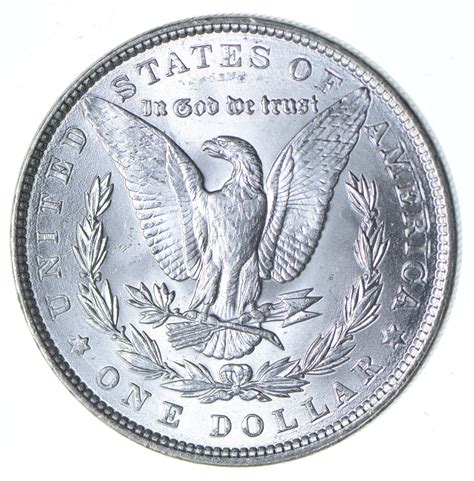 Unc Uncirculated 1887 Morgan Silver Dollar 100 Mint State Ms Bu